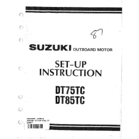 99505-95534-03a Suzuki Outboard Marine 1987 Dt75tc Dt85tc Set-up Manual