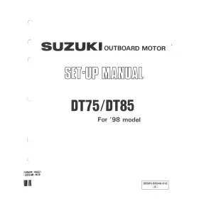 99505-95540-01e Suzuki Outboard Marine 1998 Dt75/dt85 Set-up Manual