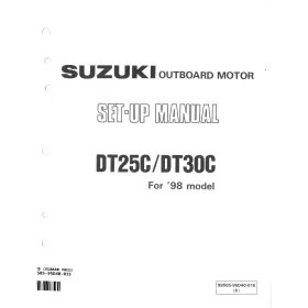99505-95d40-01e Suzuki Outboard Marine 1998 Dt25c/dt30c Set-up Manual