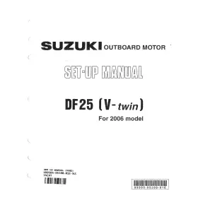 99505-95j00-01e Suzuki Outboard Marine 2006 Df25 V-twin Set-up Manual
