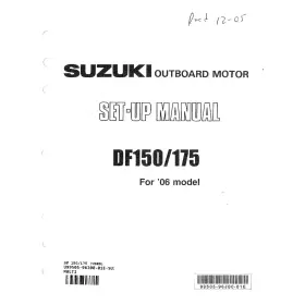 99505-96j00-01e Suzuki Outboard Marine 2006 Df150/175 Set-up Manual