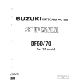 99505-99e00-01e Suzuki Outboard Marine 1998 Df60/70 Set-up Manual
