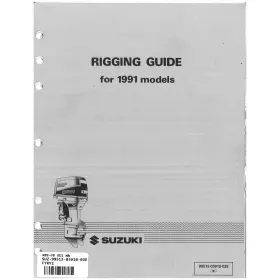 99512-03910-03e Suzuki Outboard Marine 1991 Rigging Guide Manual