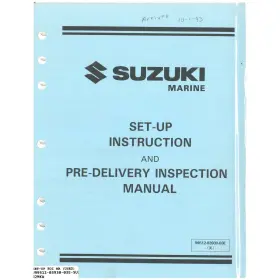 99512-03930-03e Suzuki Outboard Marine 1993 Set-up Manual