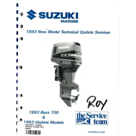 99954-51930 Suzuki Outboard Marine 1993 Technical Update Manual