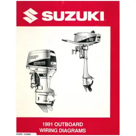 99954-53910 Suzuki Outboard Marine 1991 Wiring Diagram Manual