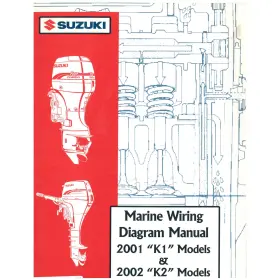 99954-54002 Suzuki Outboard Marine 2001/2002 K1/k2 Wiring Diagram Manual
