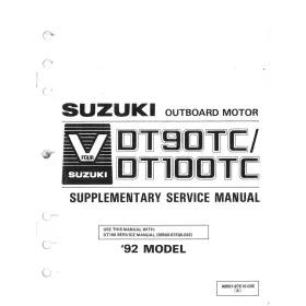 99500-92d00-03e Suzuki Marine Outboard 1988 Dt8c/9.9c Service Manual
