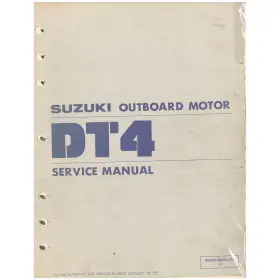99501-92d00-03e Suzuki Marine Outboard 1988 Dt8c/9.9c Supplementary Service Manual