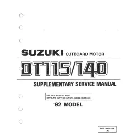 99501-94540-03e Suzuki Marine Outboard Supplementary Service Manual