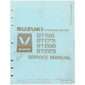 99501-94590-01e Suzuki Marine Outboard 1997 Dt115stc/140tc Supplementary Service Manual