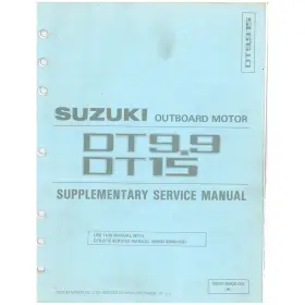 99501-95d20-03e Suzuki Marine Outboard 1991 Dt25c/30c Supplementary Service Manual