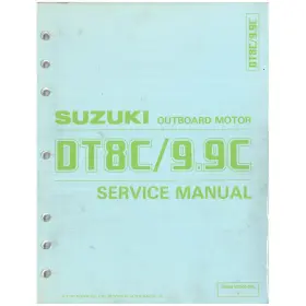99501-95d30-03e Suzuki Marine Outboard 1992 Dt25c/30c Supplementary Service Manual