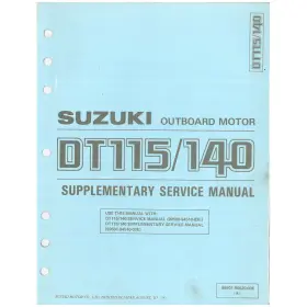 99501-98600-03e Suzuki Marine Outboard 1989 Dt4 Supplementary Service Manual