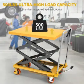 Beysh81z2m Taus 500 Lbs Capacity Hydraulic Lift Table Cart Adjustable 11.4 Inch To 42.5 In Height #2