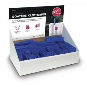 T4v-1651 Taylor Made 48pc Blue Nylon Clothespin Point Of Purchase Display