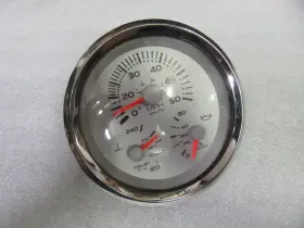 780219pdfb Teleflex C3a Multi-function Gauge 5 Inch Silver Gray Oem New Boat Parts