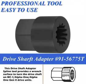 91-56775t Tk-auto Tkqp1114 Drive Shaft Adapter For Mercury Sierra 18-9854 Glm90220 Mallory 979809 #3