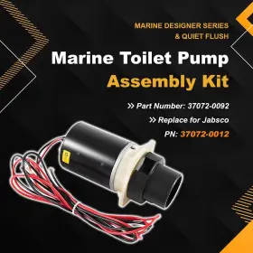 37072-0092 Ty-auto Tyqp1759 Replace Motor Pump 12v Quiet Flush And Designer Series Electric Toilets #3