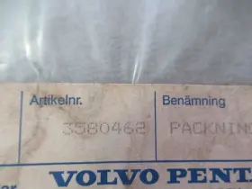 3580462 Volvo Penta E9 Genuine Marine Gasket Oem New Factory Boat Parts #3