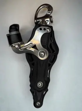 64438 Wichard 55mm Fiddle Block With Becket Cam And Snap Shackle