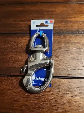 Sr2477-sb Wichard Snap Shackle With Small Swivel Eye 120mm