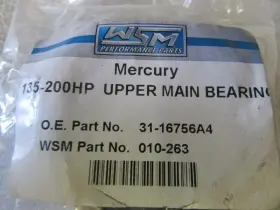 31-16756a4 Wsm 010-263 C9e Upper Main Bearing Fits Oem New Factory Boat Parts #2