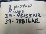 New Oem Mercury Quicksiiver Piston Rings 39-45155A12 Superseded 39-78816A12. Fixed Price $25.99.