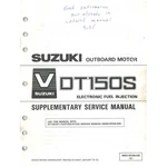 Suzuki Outboard Marine 1993 DT150S Supplementary Service Manual. Fixed Price $14.99.