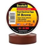 3M Scotch 35 Color Coding Electrical Tape, 66' Length X 3/4" Width, Brown. Fixed Price $11.40.
