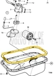 Volvo Penta 1378864 Oil Pan Gasket AQ125 AQ131 AQ151 AQ171 250 B230 New Oem. Fixed Price $32.50.