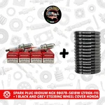 4PCS Spark Plug Iridium 9807B-561BW + Cover Black For Honda Civic 2006 11. Fixed Price $35.99.