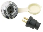Seachoice 50-10121 Watertight Deck Connector Socket-plug Prong Chrome Plated. Fixed Price $17.00.