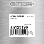 AN123196 Support Fits John Deere (surplus Open Box). Fixed Price $51.41.