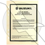 Suzuki Outboard Marine 1991 Service Specification Manual 99954-58910. Fixed Price $11.99.