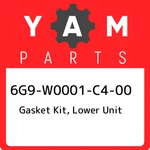 6G9-W0001-C4-00 Yamaha Gasket Kit, Lower Unit 6G9W0001C400, New Genuine Oem Part. Fixed Price $141.00.