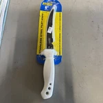 Saechoice 6 Inch Stainless Steel Fillet Knife With Vented Locking Seath. Fixed Price $7.99.