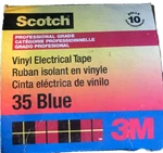 Rolls - 3M Scotch Vinyl Electrical Tape Blue 35 3/4 In. X 66 Ft 10836. Fixed Price $12.99.
