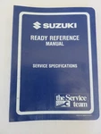 1993 Suzuki Model Ready Reference Service Specifications Manual 99954-58930. Fixed Price $7.89.