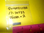 New Mercury Mercruiser Quicksilver Oem Part # 17-70733 Shear Pin Package Of (2). Fixed Price $6.95.