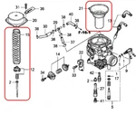 Carburetor Diaphragm Vacuum Pioton Spring Needle Set For Honda Shadow Aero 750. Fixed Price $19.99.