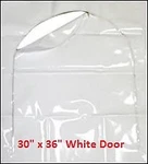 30 X 36 White Shrink Wrap Door Zipper Access. Fixed Price $14.99.
