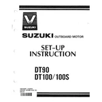 Suzuki Outboard Marine 1989 DT90, DT100/100S Set-up Manual 99505-87E00-03A. Fixed Price $11.99.