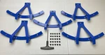 Kmc Series XD827 Blue Wheel Inserts 22X10 W/screws (set Of 5) 827SS220-BL. Fixed Price $44.64.