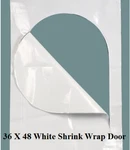 36 X 48 Clear Shrink Wrap Door Zipper Access Case Of 12 Actual Dimensions. Fixed Price $203.00.