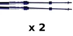 2 Pack 17 Ft Xtreme Control Cables Fits Honda Suzuki Tohatsu Yamaha Nissan. Fixed Price $159.19.