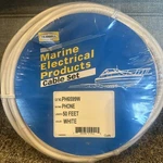 Hubbell Marine Boat Telephone / Tv Cord White Shore Cable 50' PH6599W New. Fixed Price $240.00.