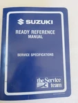 1995 Suzuki Model Ready Reference Service Specifications Manual 99954-58950. Fixed Price $8.97.