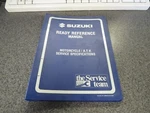 Suzuki Ready Reference Service Specifications Manual 1994 "r" Model 99954-58940. Fixed Price $12.99.