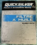35-8M0116378 Quicksilver Oil Filter Mercruiser Ford V-8 Stern Drives. Fixed Price $16.94.